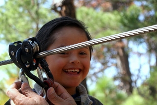  Child prepared for canopy 